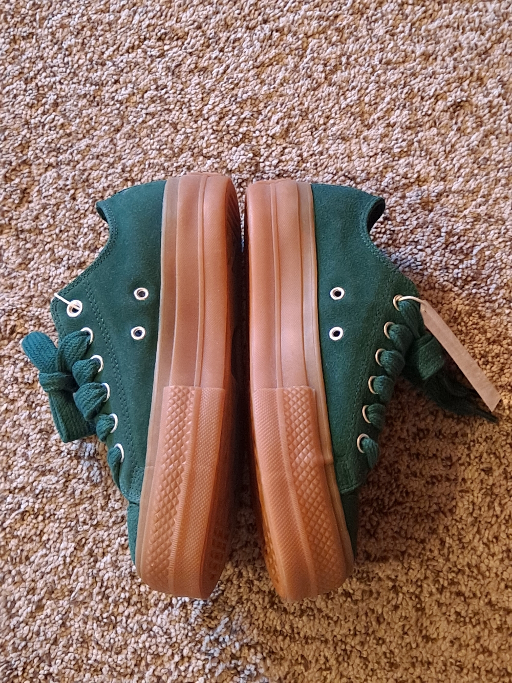 Converse CTAS Suede Women's Platform Midnight Clover/Gum Honey Sole Size 7.5 - Picture 4 of 9